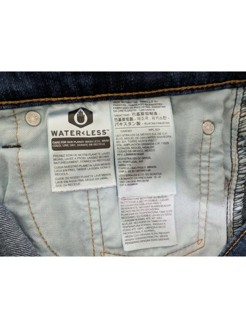 Levis 527 Bootcut Mens Blue Denim Medium Wash Cotton Jeans 34x30 - Picture 5 of 12